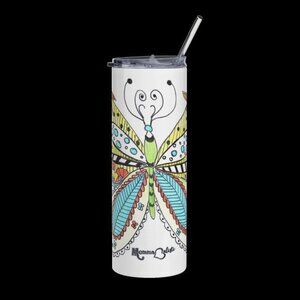 Butterfly Tumbler by Momma Balisti - 20oz Stainless Steel Tumbler @MommaBalisti